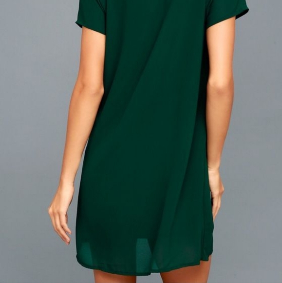 Freestyle Forest Green Shift Dress - Picture 3 of 4